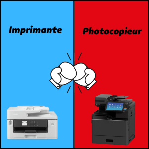 comparatif entre imprimante et photocopieur professionnel 