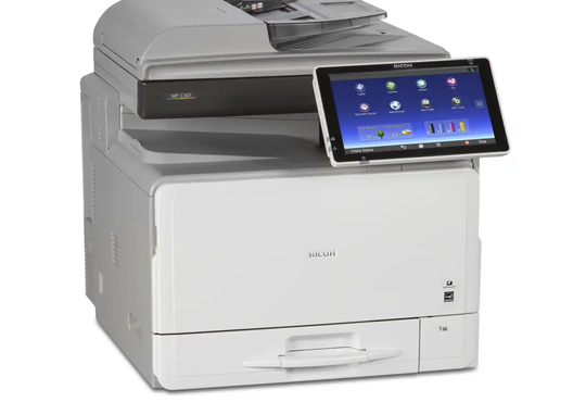 ricoh mp c307 blanc de marque ricoh proposant une vitesse de 30 pages par minute