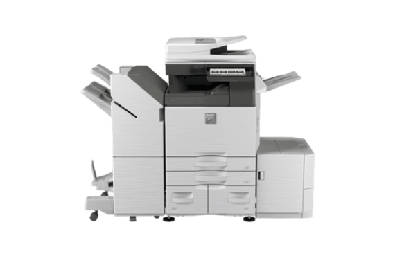 photocopieur blanc sharp avec option finisseur agrafage