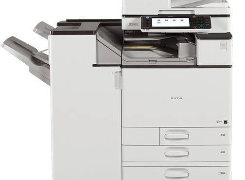 photocopieur blanc 45 pages par minute ricoh mp c4503 avec finisseur