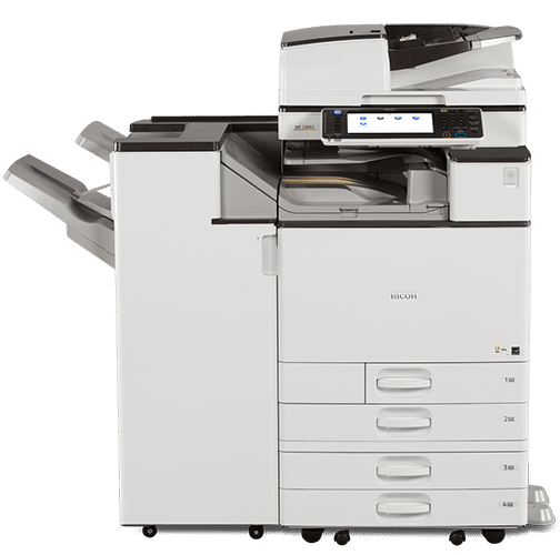 photocopieur blanc 45 pages par minute ricoh mp c4503 avec finisseur