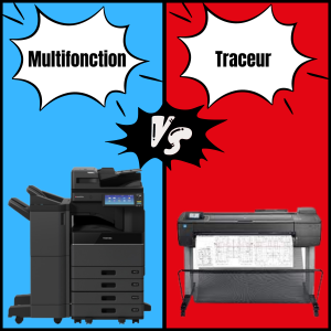 comparatif multifonction et traceur pour photocopieur architecte