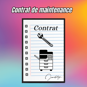 contrat de maintenance pour location photocopieur start up