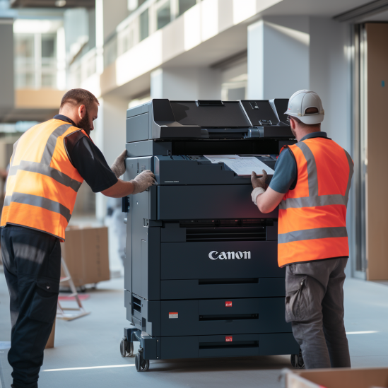 photocopieur sur un chantier
