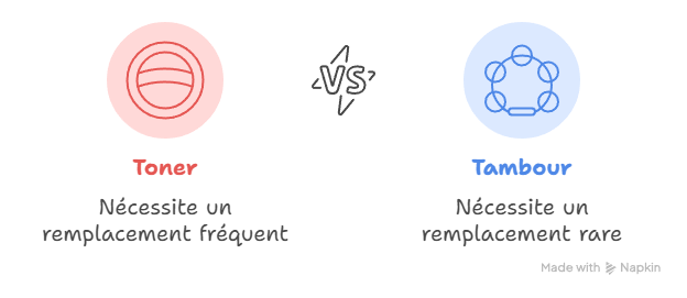 visuel tambour vs toner