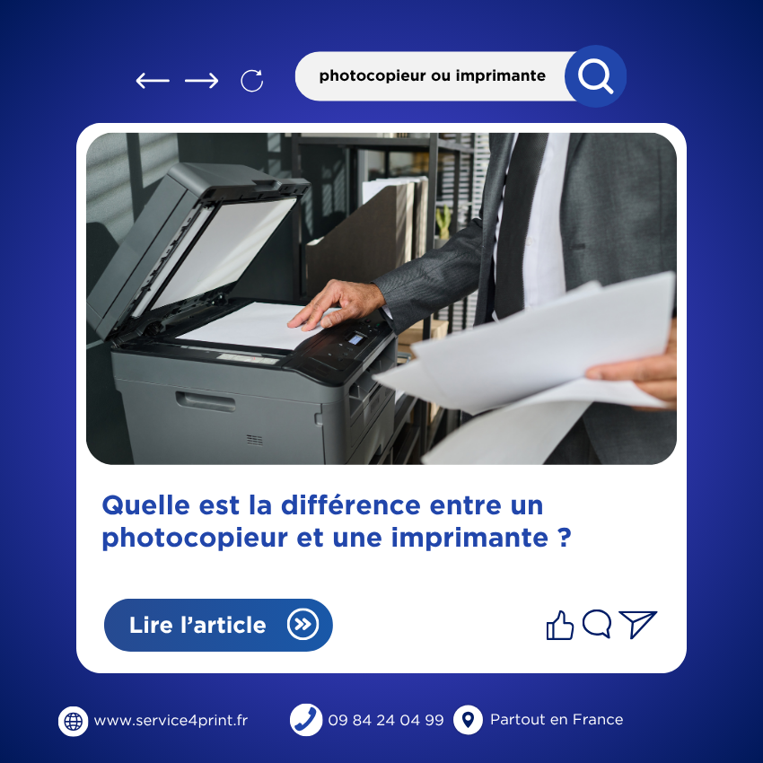 Photocopieur et imprimante: Quelle est la différence ?