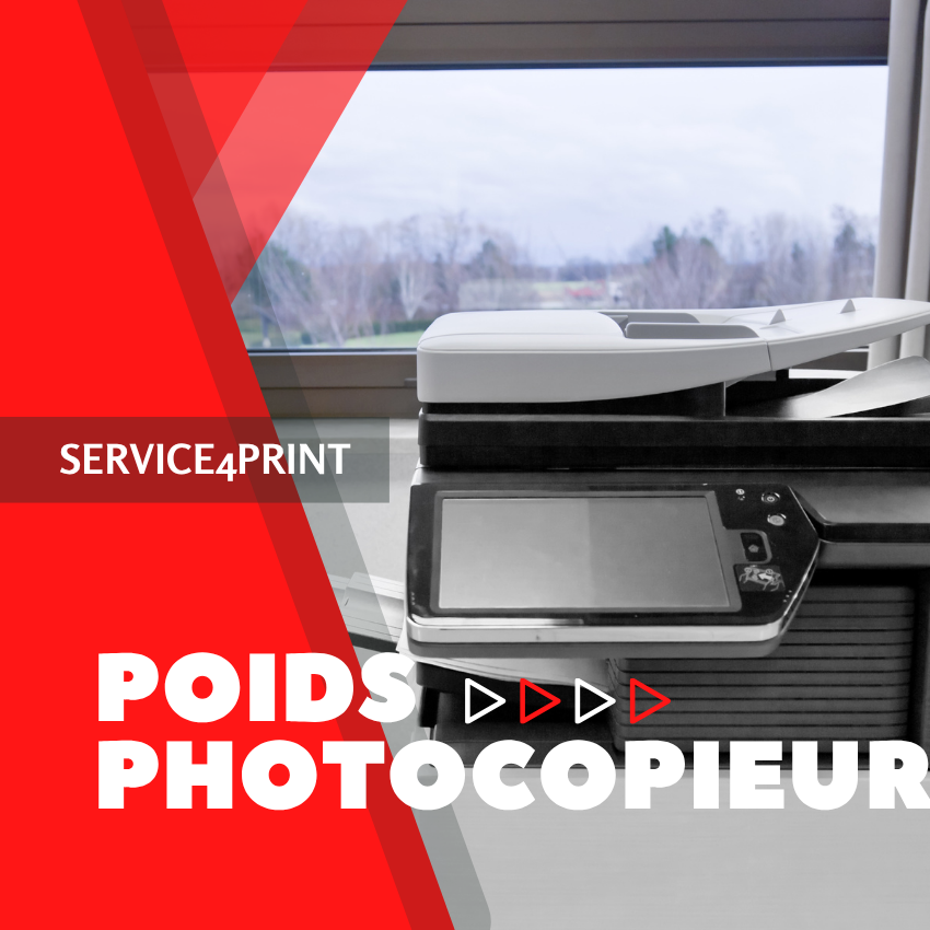 Quel est le poids d’un photocopieur professionnel ?