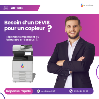 Devis photocopieur professionnel : Prix, modèles, Méthode